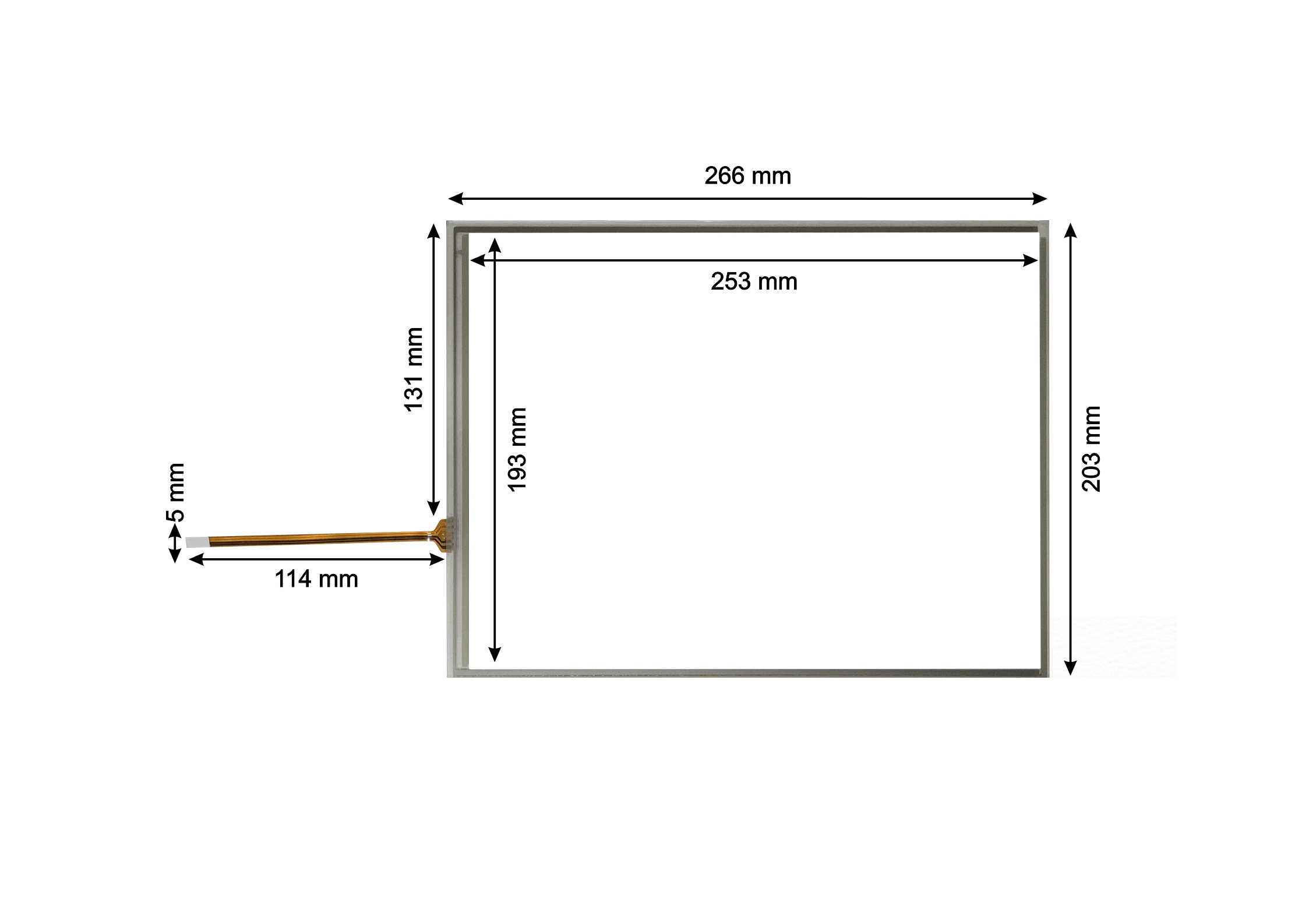 Touch Screen for MCGS TPC1262H HMI Panel