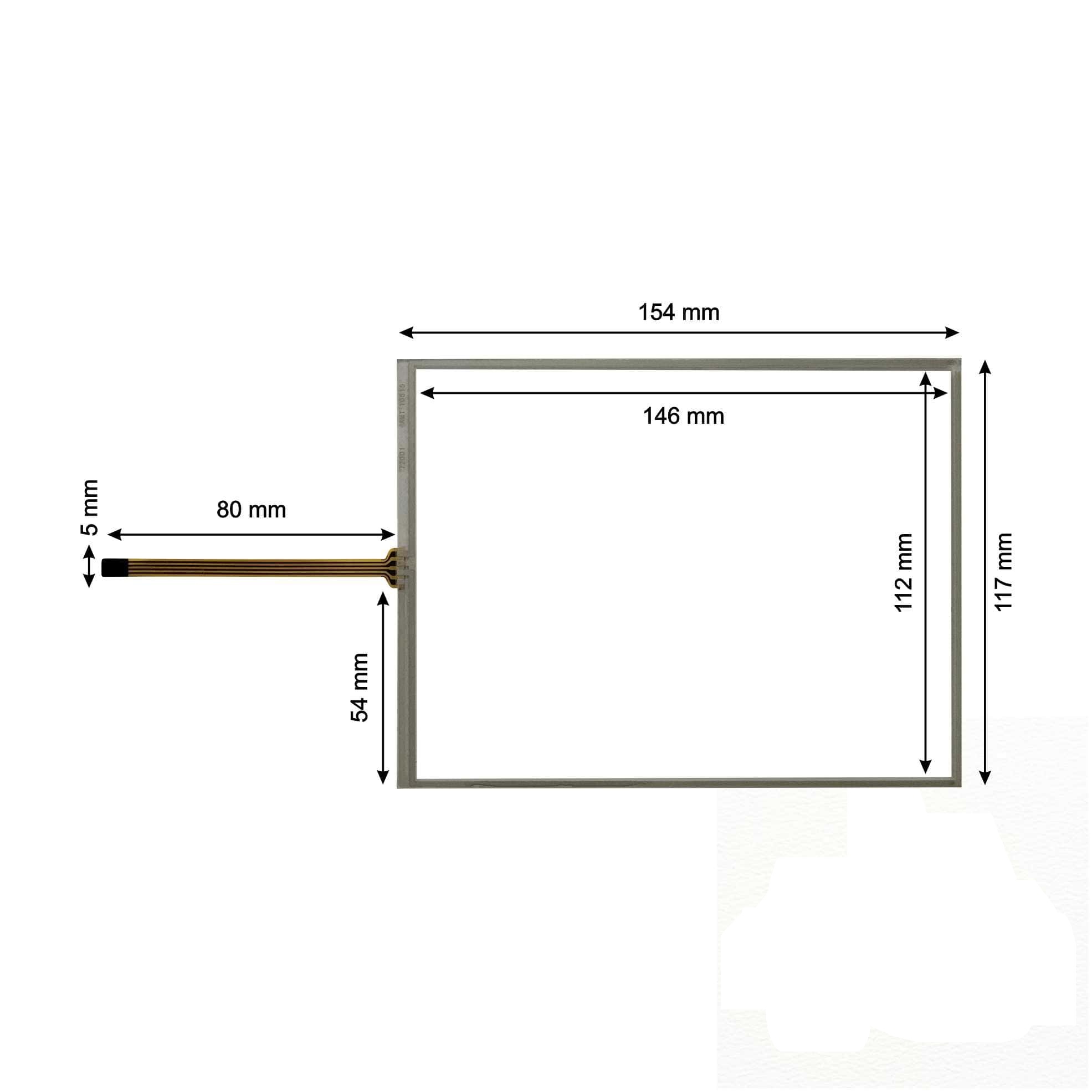 Touch Screen for Delta DOP-B07S515 HMI Panel